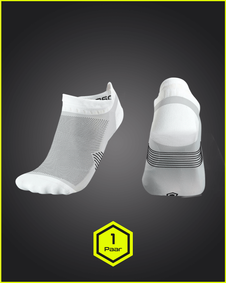Die kurzen Sportsocken von 360SOX sind atmungsaktiv und nachhaltig produziert