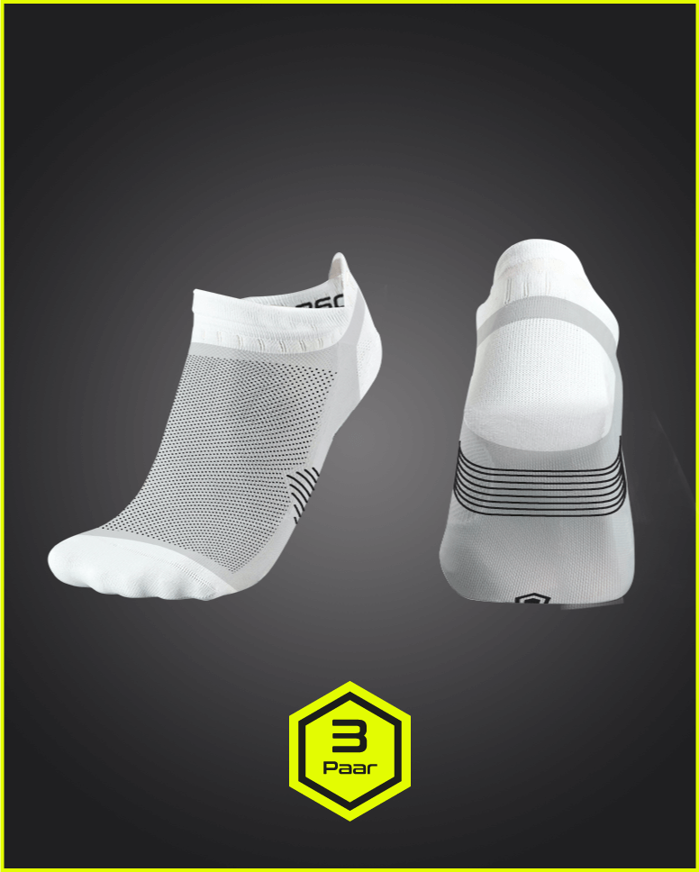 Die kurzen Sportsocken von 360SOX sind atmungsaktiv und nachhaltig produziert