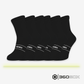 Schwarze Mid Sox Kompressionssocken, 6er-Pack